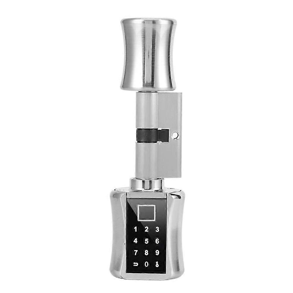 Door Lock Fingerprint 3-In-1 Fingerprint, Key, Password Smart Door Lock, Zinc Alloy, 70 Mm Backset, For Homes, Apartments, Hotels, Offices