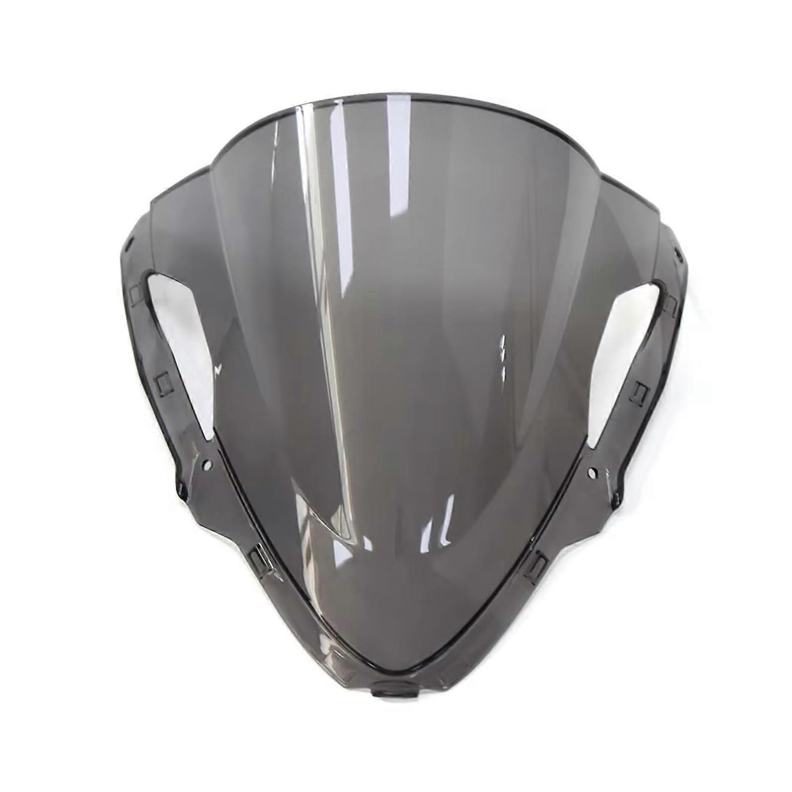 Motorcycle Windshield Motorcycle Front Screen Windshield Baffle Wind Deflector for Kawasaki ZX6R Windshield (Light Smoke)