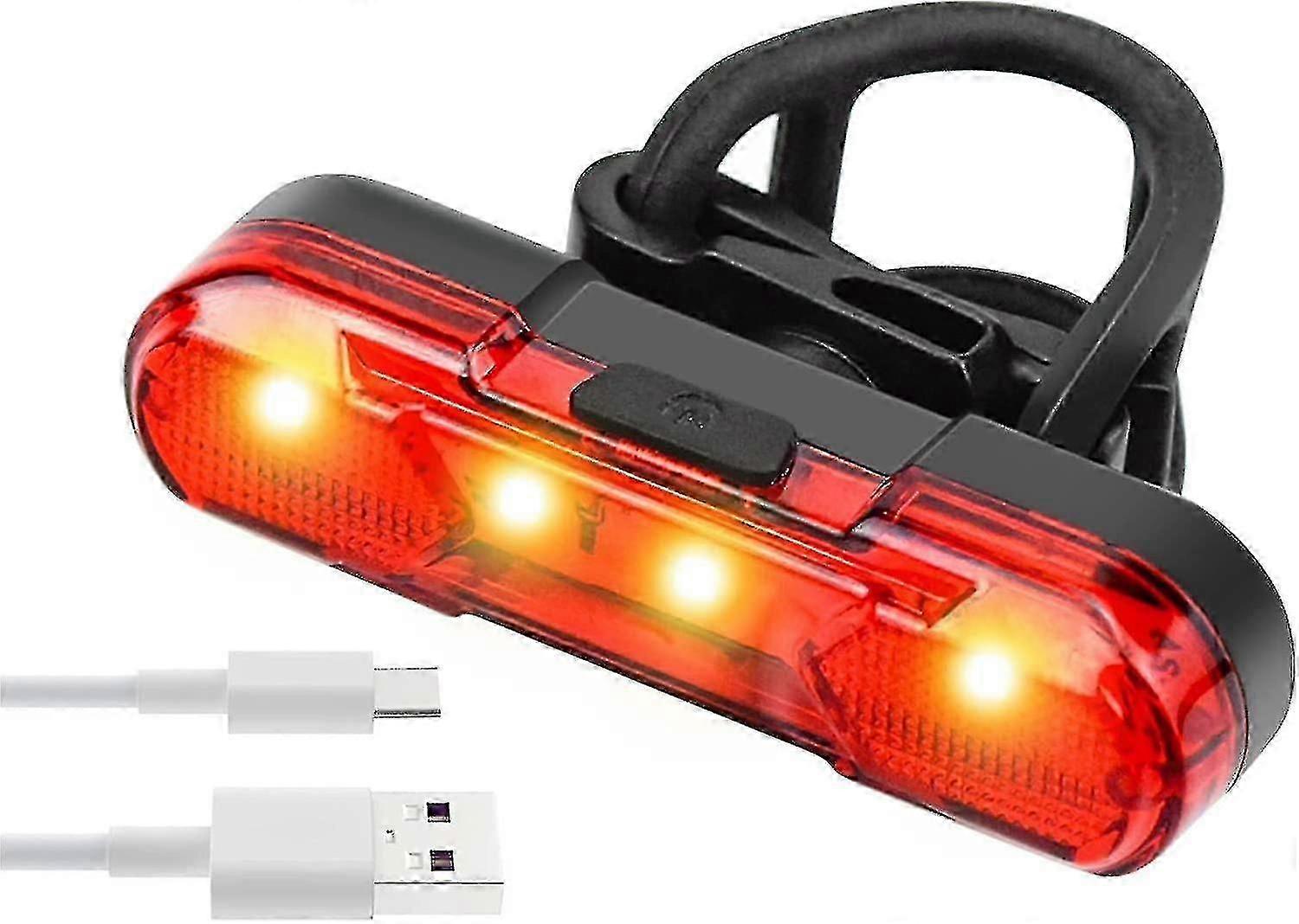 Arka Bisiklet Işık Led Kırmızı Bisiklet Kuyruk Işık Usb Şarj Edilebilir Bisiklet