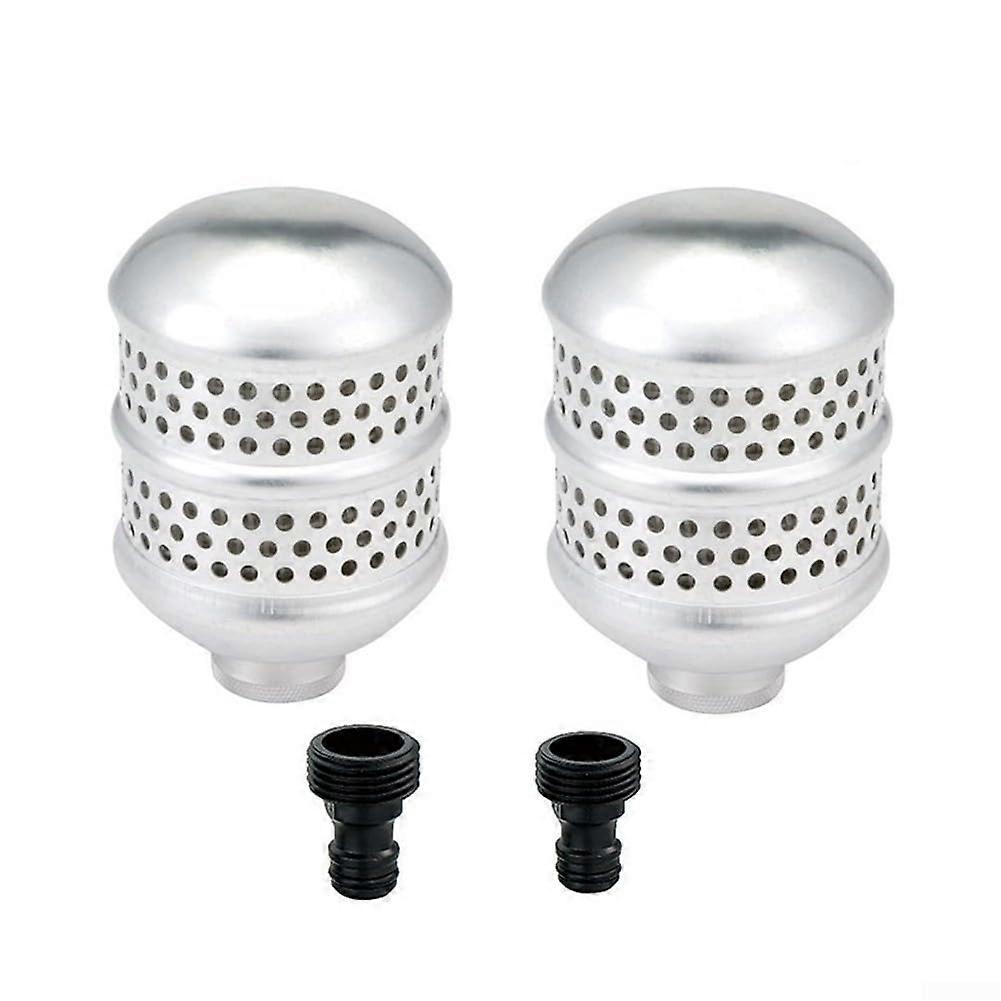 Aluminum Bubbler Sprinkler Heads 2 Pcs for Gentle Watering, Designed to Attach Easily to Standard Garden Hoses for Convenient Use