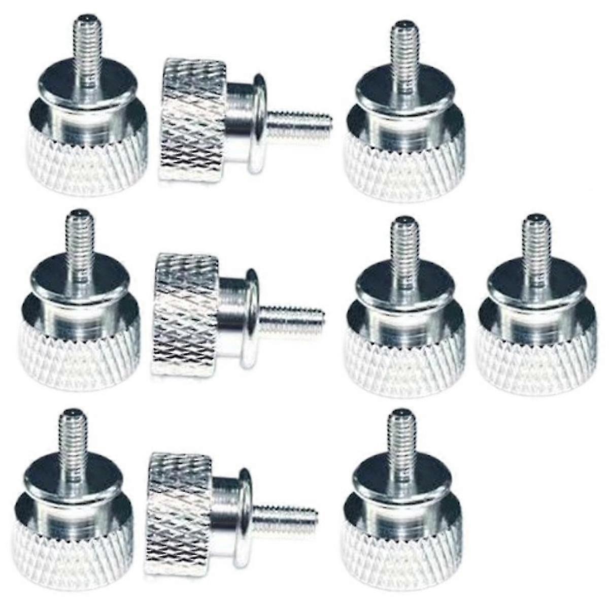 10Pcs/Lot UNC6 M3.5 Hand Screws for GPU Holder & PSU Computer Case Side Panel, PC Assembly Screws