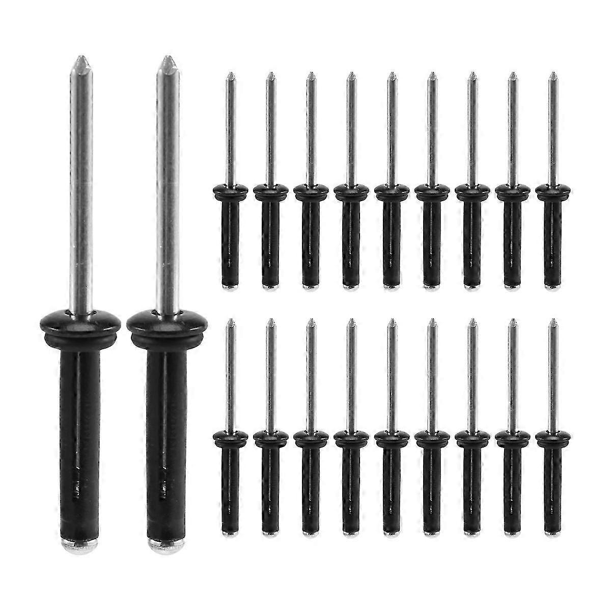 Improved Deep Water Kayak Installation: 20 Pcs Long Grip Tri-Fold Bulb Rivet Kit with 20 O Rings