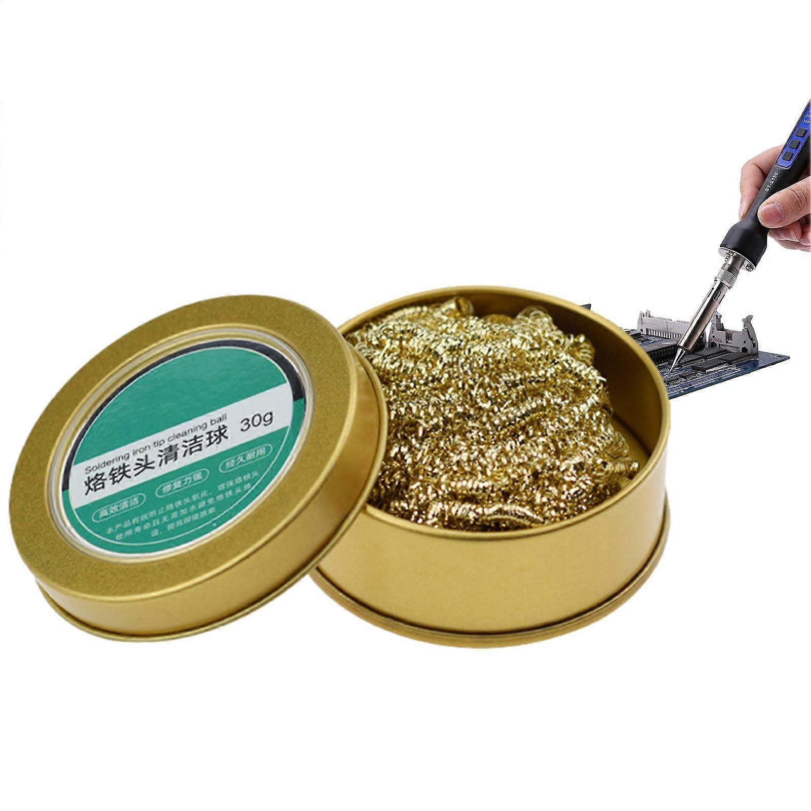 Soldering Iron Tip Cleaner Set, Portable MultiTouch,  Temperature Resistant
