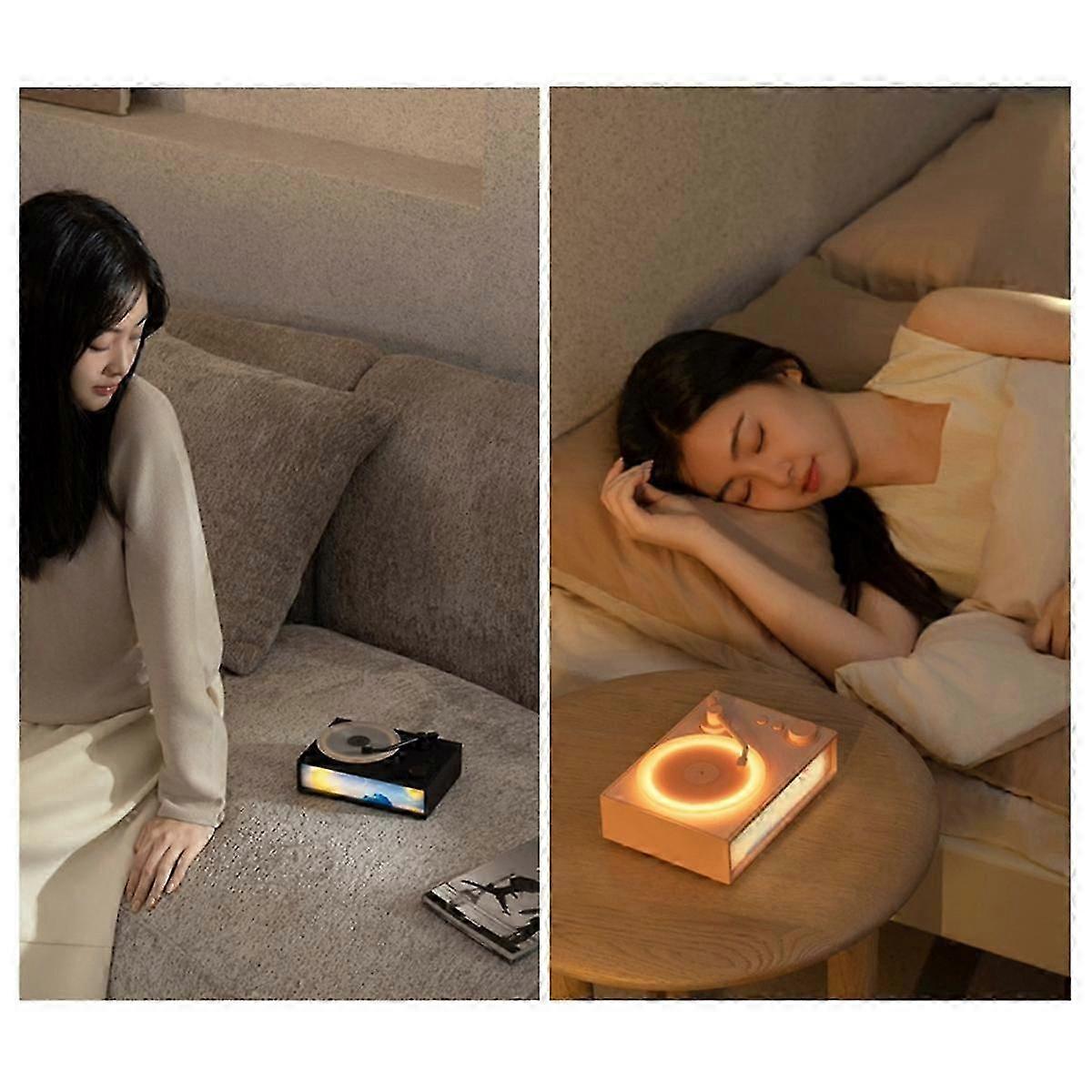 Retro Aromatherapy Bluetooth Speaker USB Multifunctional Subwoofer Speaker with Ambient Light Aromatherapy Diffuser,C