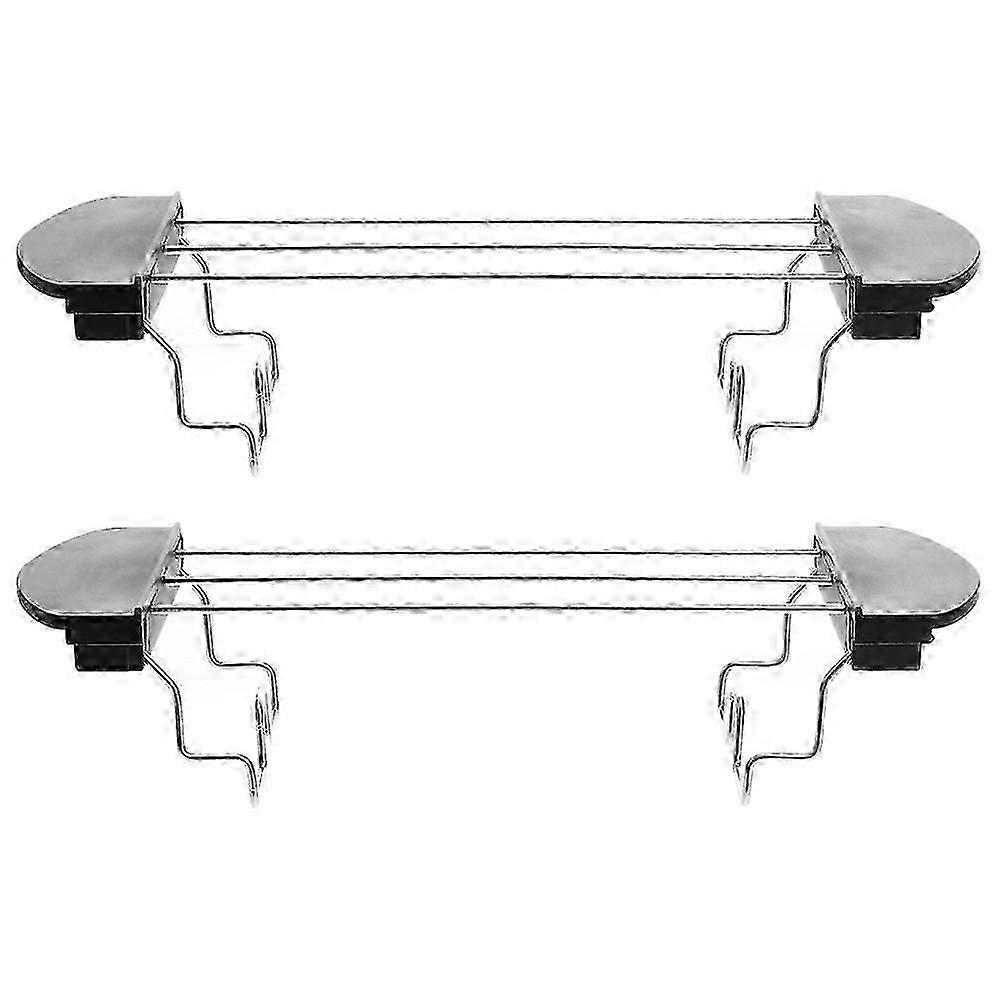 2Pcs Toast Rack Stainless Steel Grilling Toast Rack Toaster Accessories Toaster Warming Rack for Replace