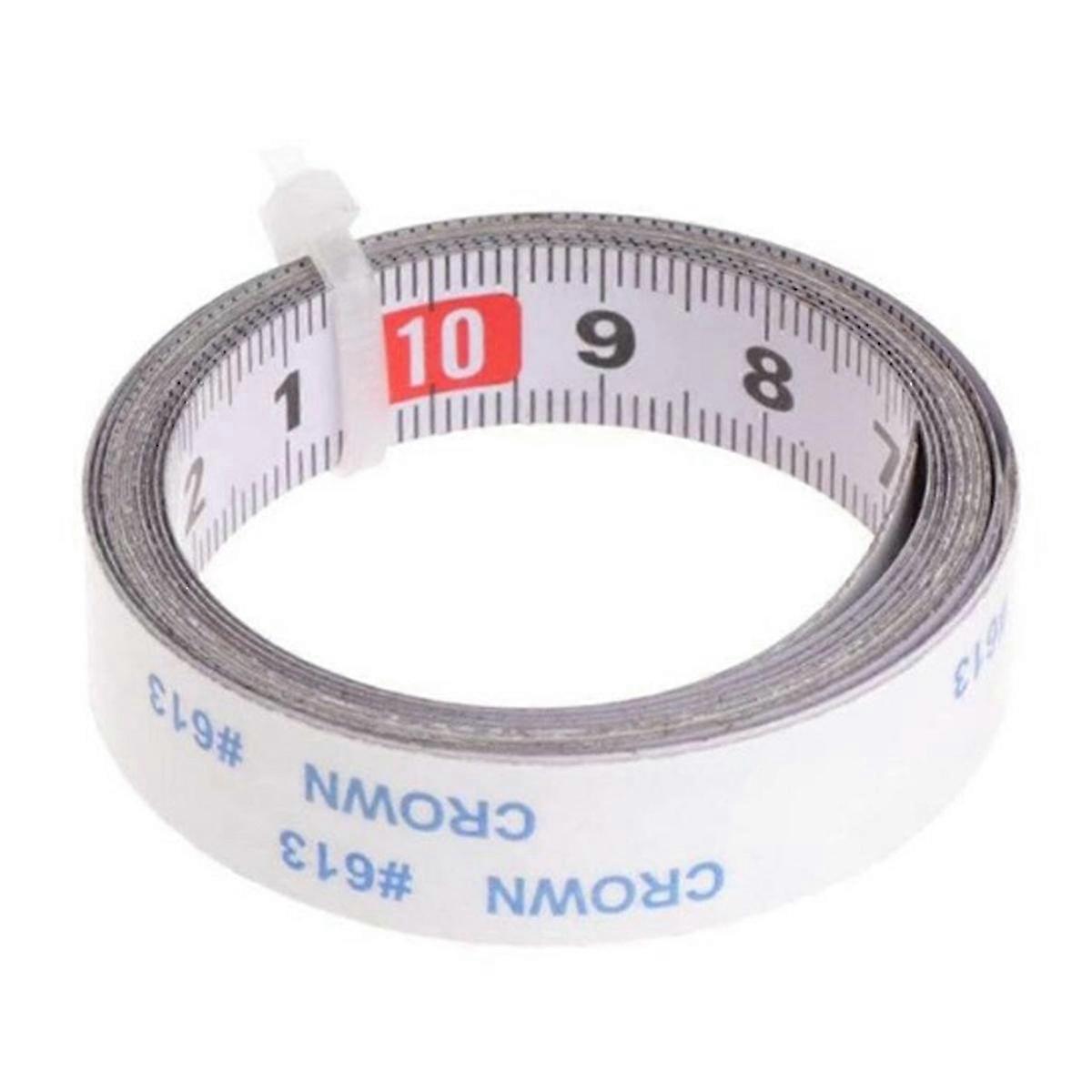 1PCS Self-adhesive measuring tape left to right, right to left, Middle of both sides 5M (5M, Middle of both sides)--style3267