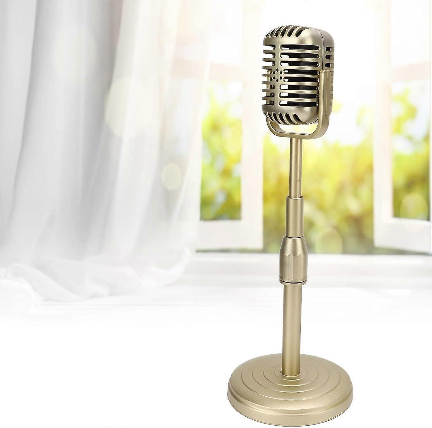 Retro Microphone Props Model,Simulation Old Fashioned Microphone Model with