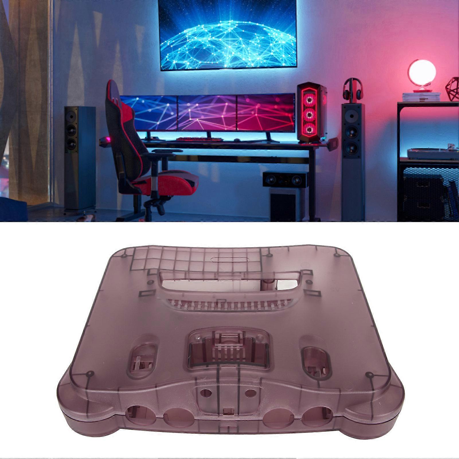 N64 Translucent Rose Purple Replacement Case with Buttons & Tools