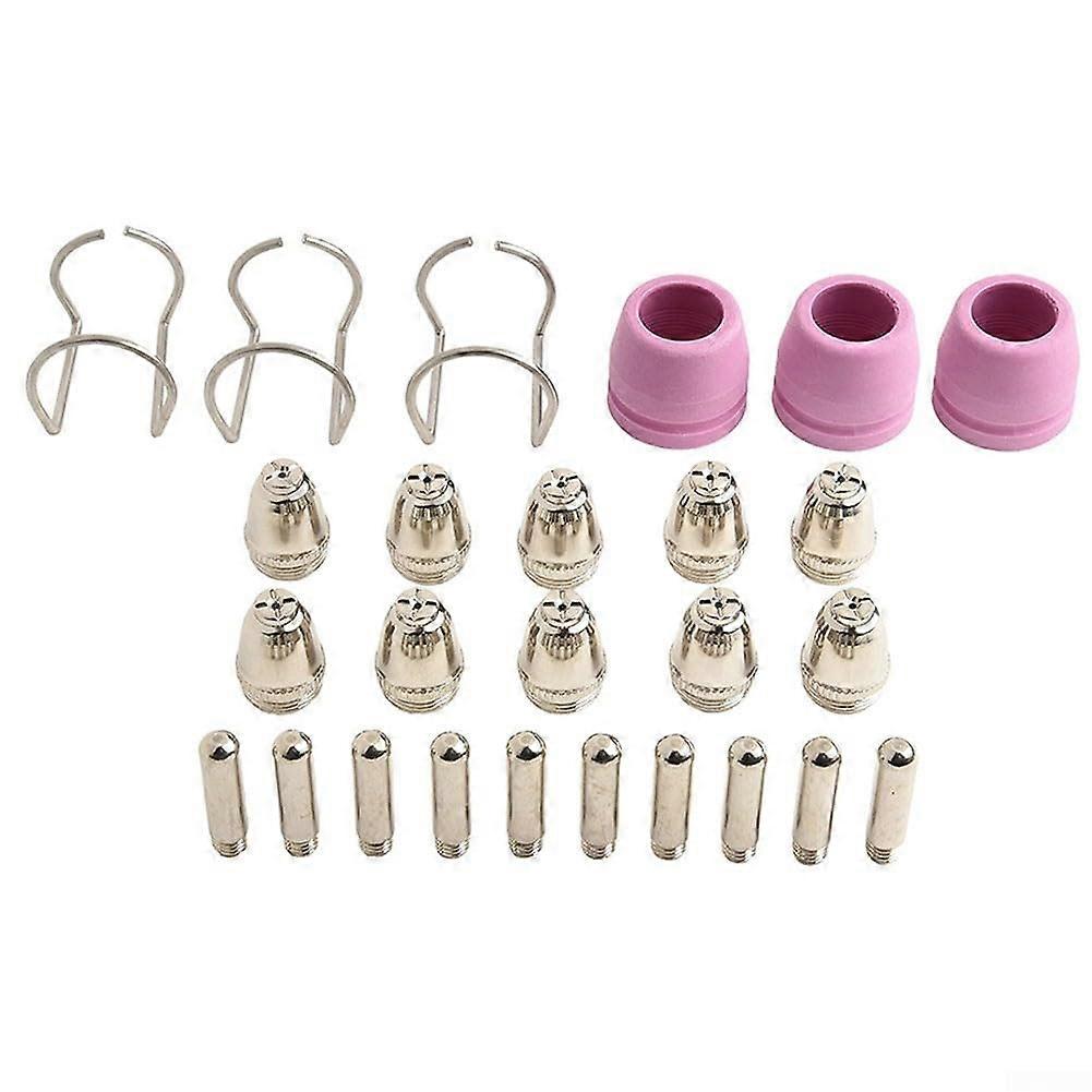 Plasma Cutting Torch Consumables Kit 26Piece For AG60 SG55 WSD60P Electrodes Nozzles Wire Guides Shield Cups
