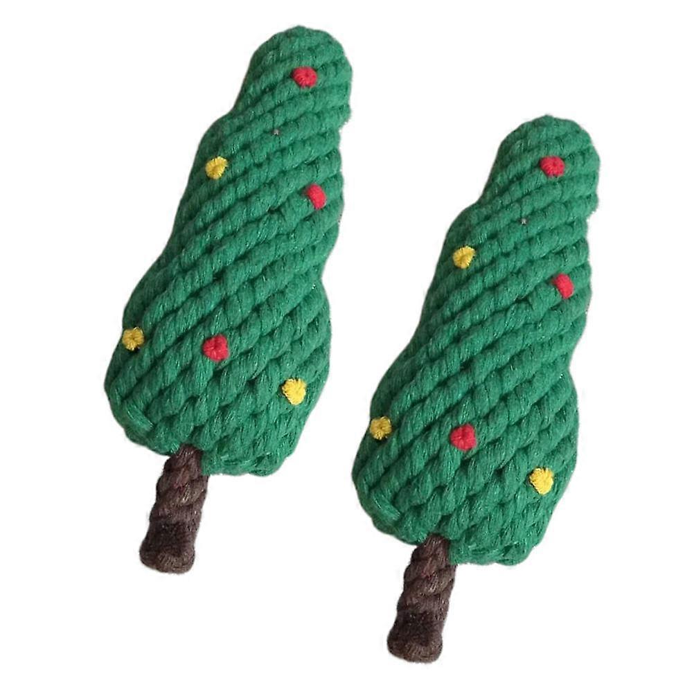Cotton Rope Dog Chewing Toys for Pet Use Interactive Toy Helps Intellectual Development 2pcs
