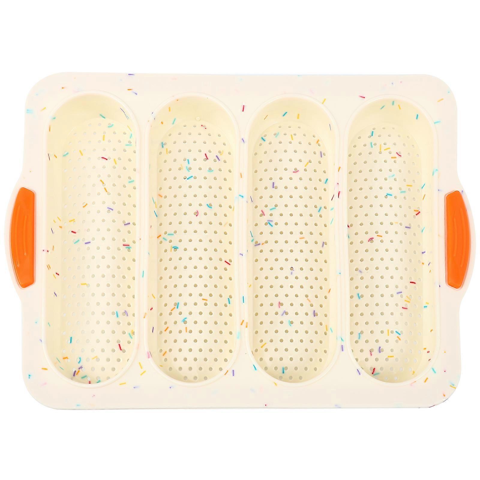 Silicone Non Stick Baking Tray with Slots for Heat Resistant Reusable Bread Mold for Home, Kitchen, Bakery and Restaurant Use