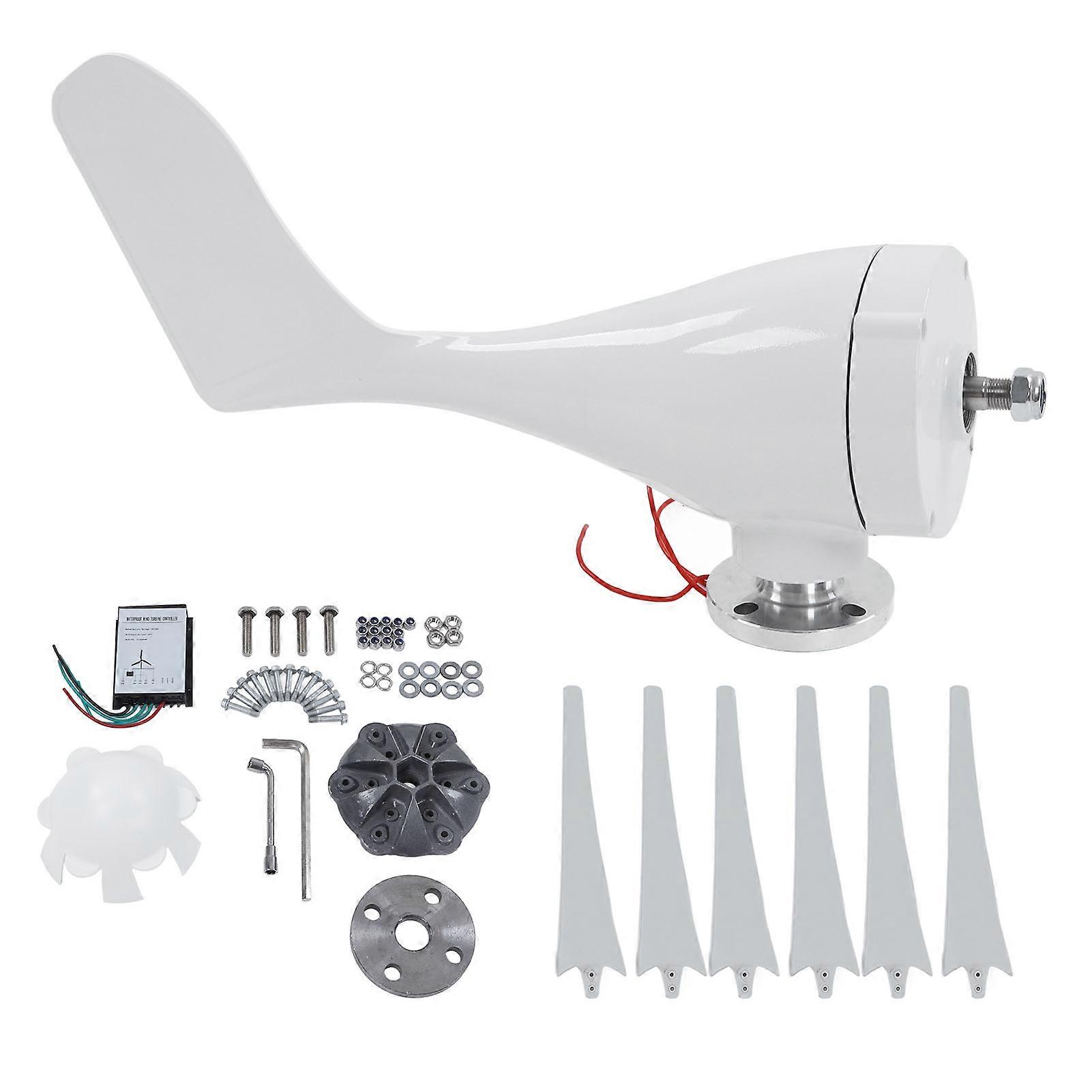 200W Hybrid 6-Blade Wind Turbine Generator Kit DC12V 1.2m