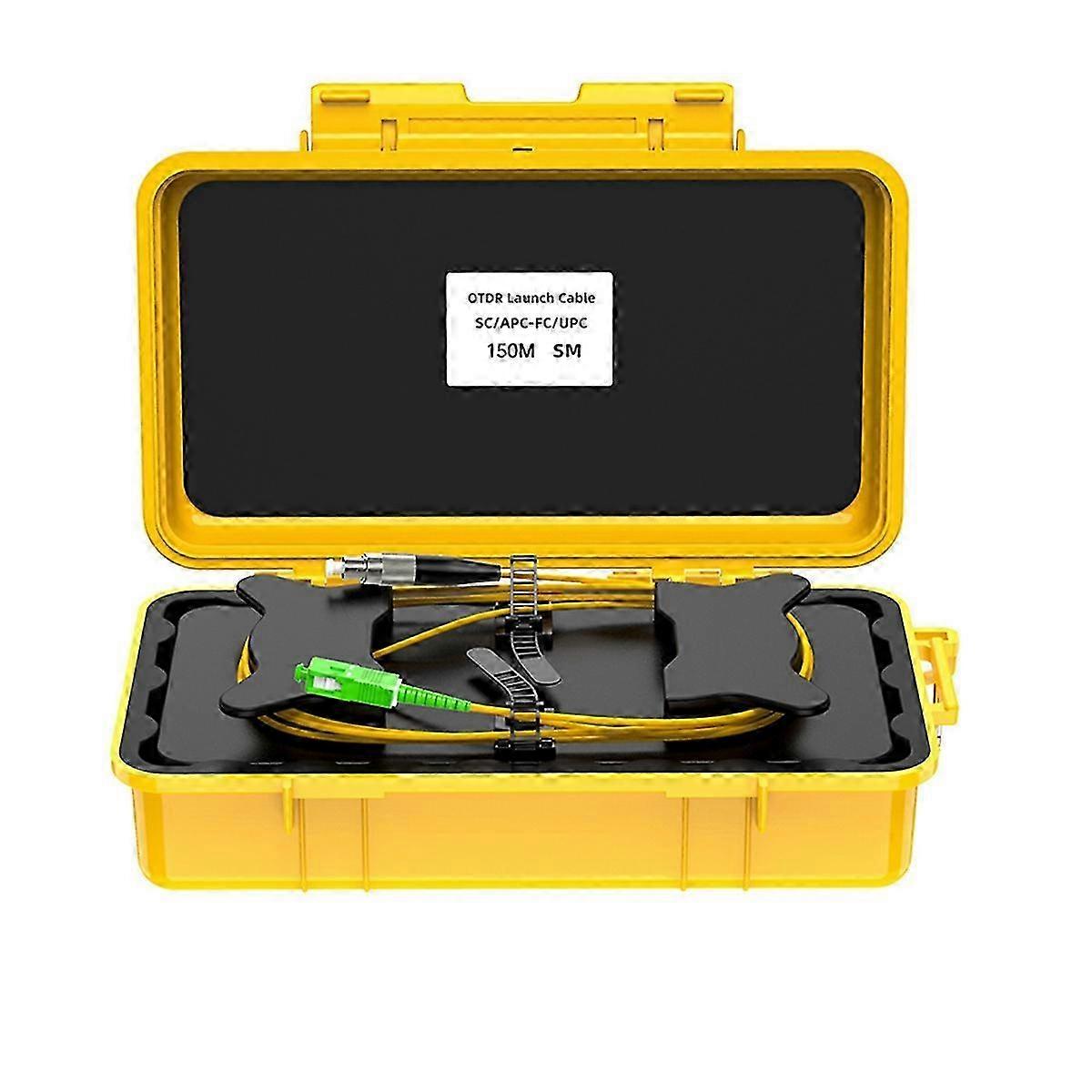 Fiber Optic OTDR Launch Cable Box with 150M Fiber Optic Ring Cable - Dead Spot Eliminator