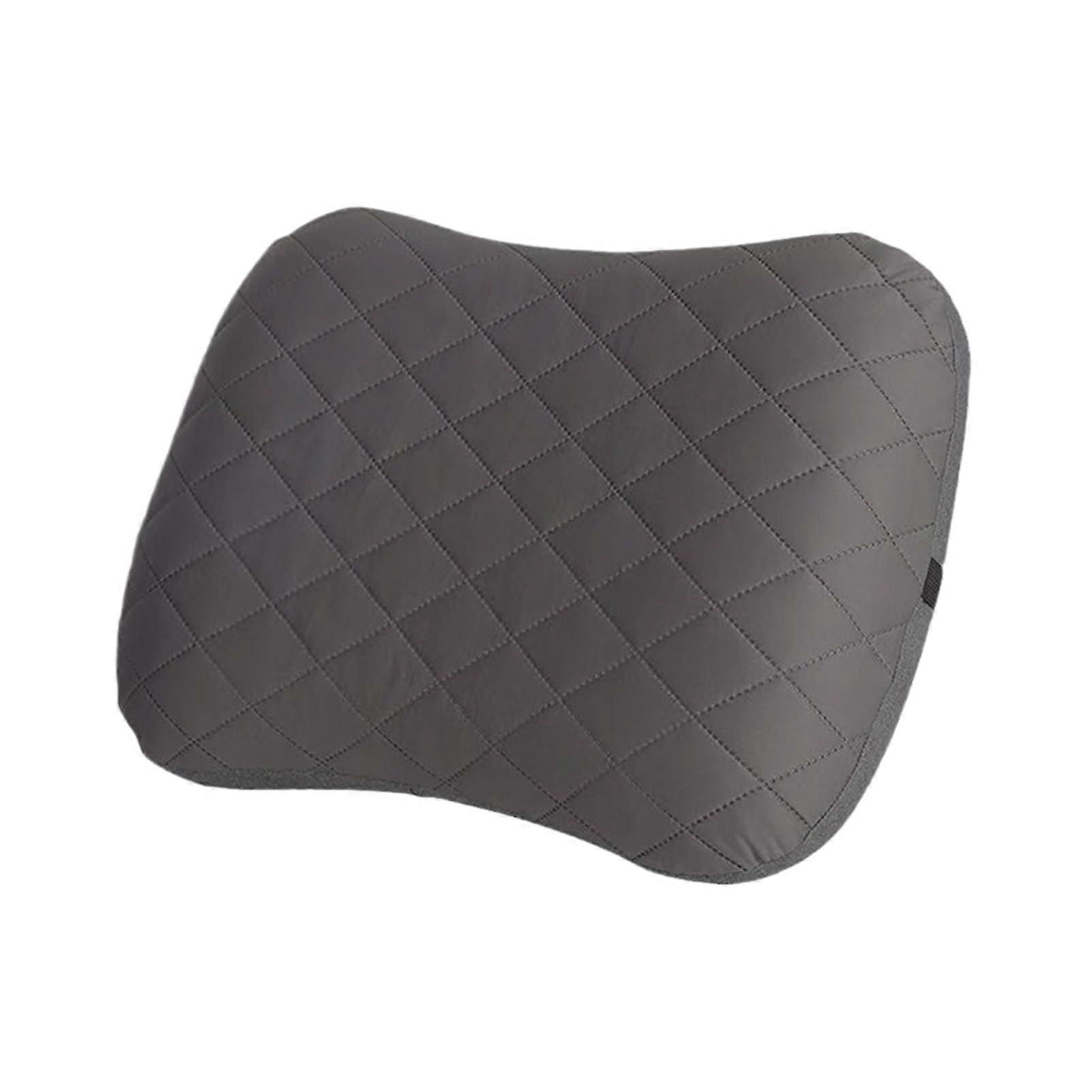 Inflatable Travel Pillow With Removable Pillowcase For Easy Maintenance Polyester Gray For Tourism And Camping Supplies