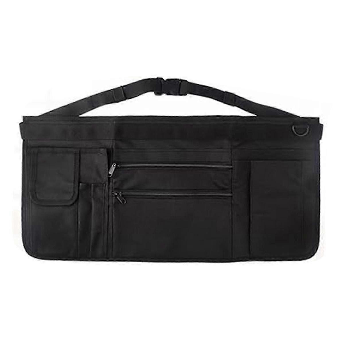 Waitress Server Apron with Pockets: Adjustable Belt Half Apron for Waiters and Waitresses