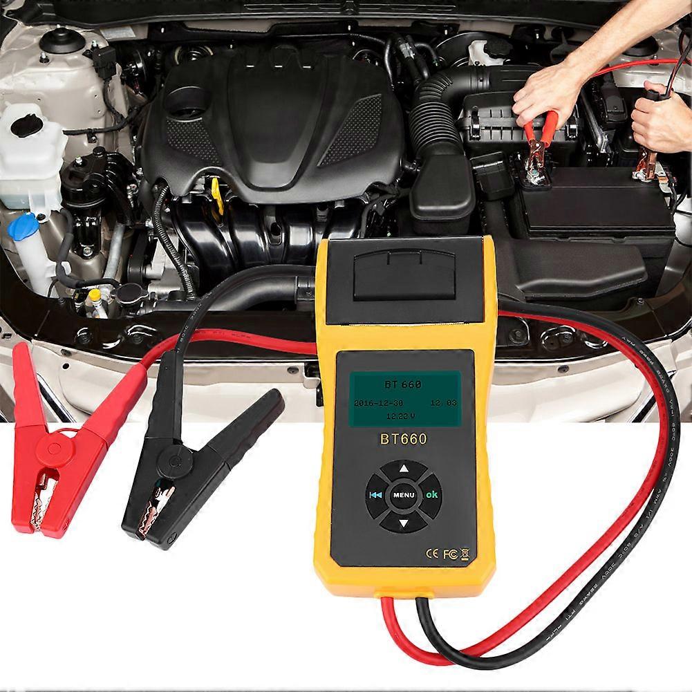 BT-660 12V/24V Car Battery Tester Analyzer with Built-In Printer