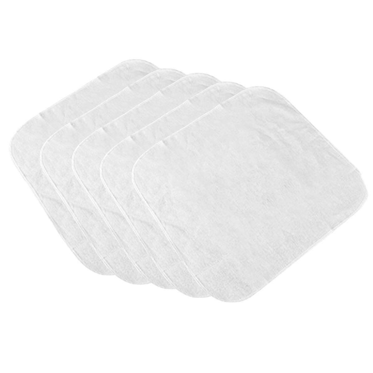 Food Steamer Liner Non-Stick Steamer Pads White 31x31x0.5cm 5Pcs