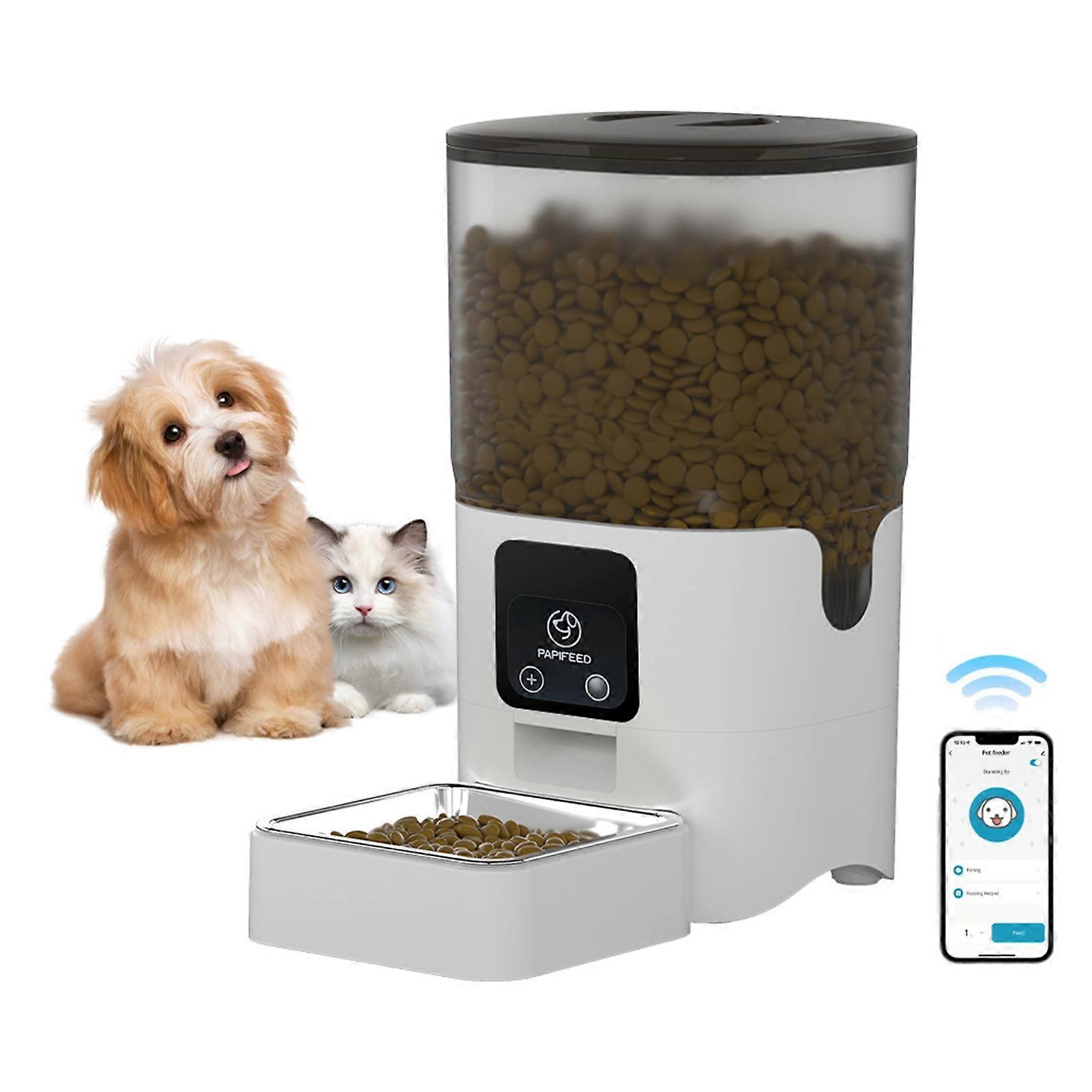 Smart Automatic Pet Feeder 6L WiFi APP Control 19.2x17.8x33.2cm