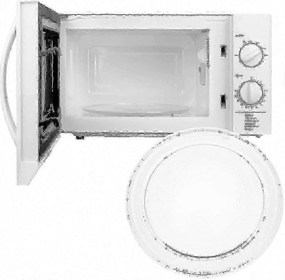 Microwave Oven Glass Turntable Replacement 24.5cm/9.6 Inch Flat Base Rotating Plate For Models