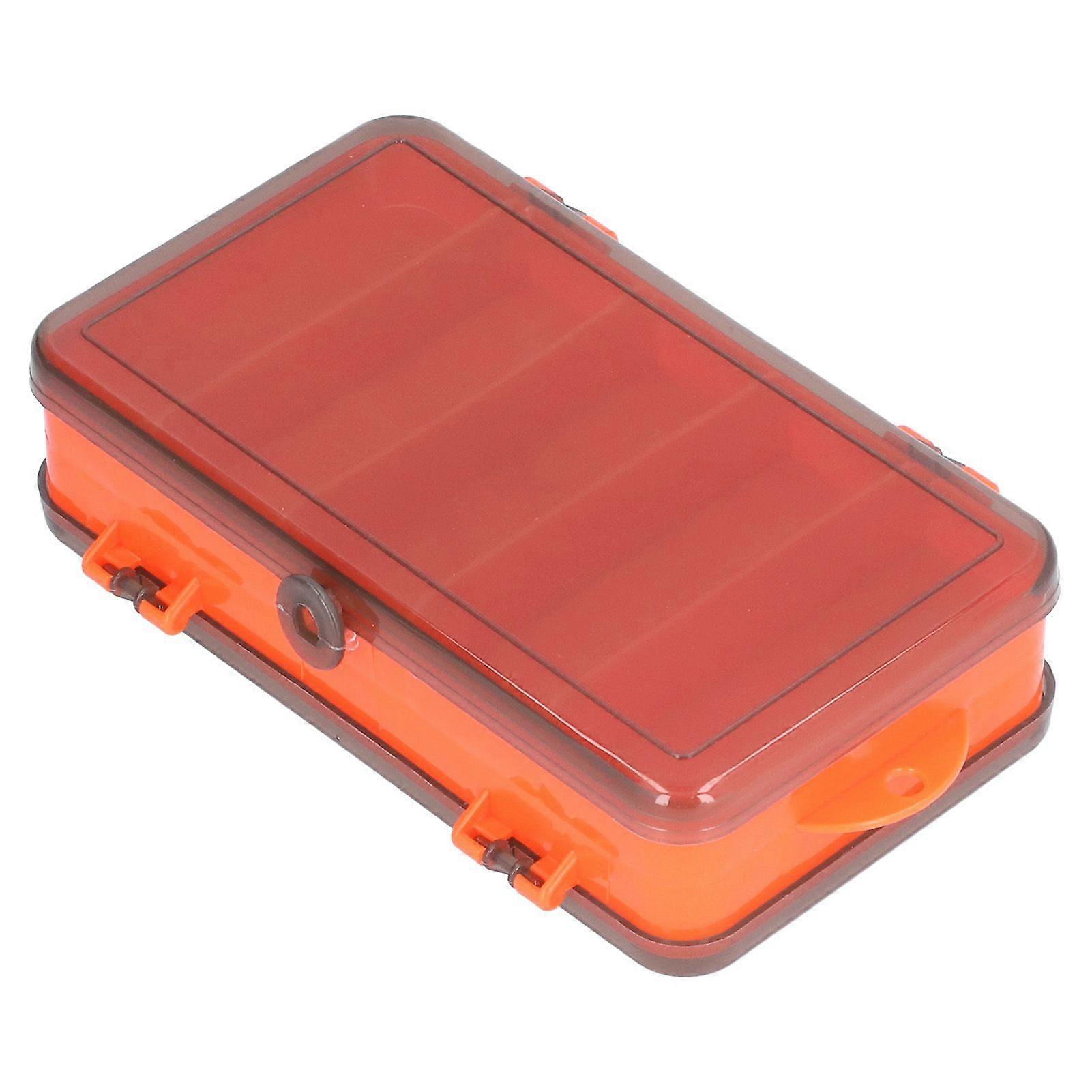 Fishing Lure Box Reversible Lure Case Double Sided Plastic Bait Storage Box Organizer