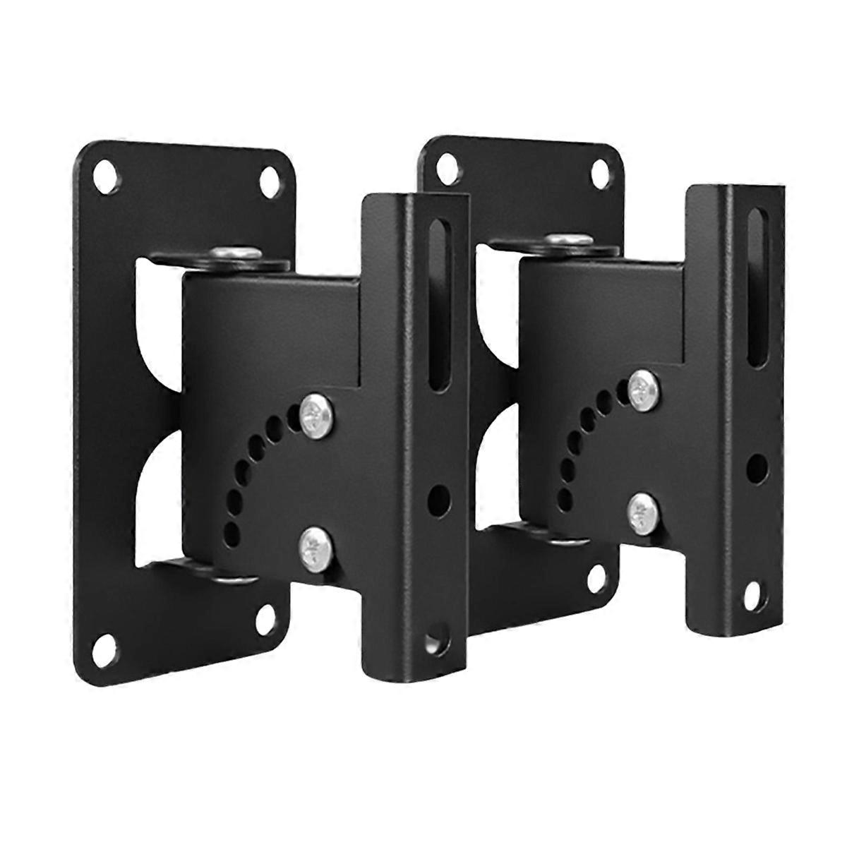 2Pcs Speaker Wall Mount,Ceiling Mounting Bracket Angle Adjustment Household Support for Home Office KTV Sound Speaker