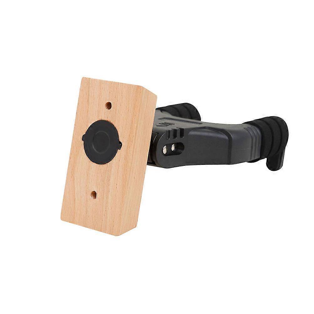 Wall Mount Guitar Holder for Ukulele and String Instruments Black Abs Maple 1Set