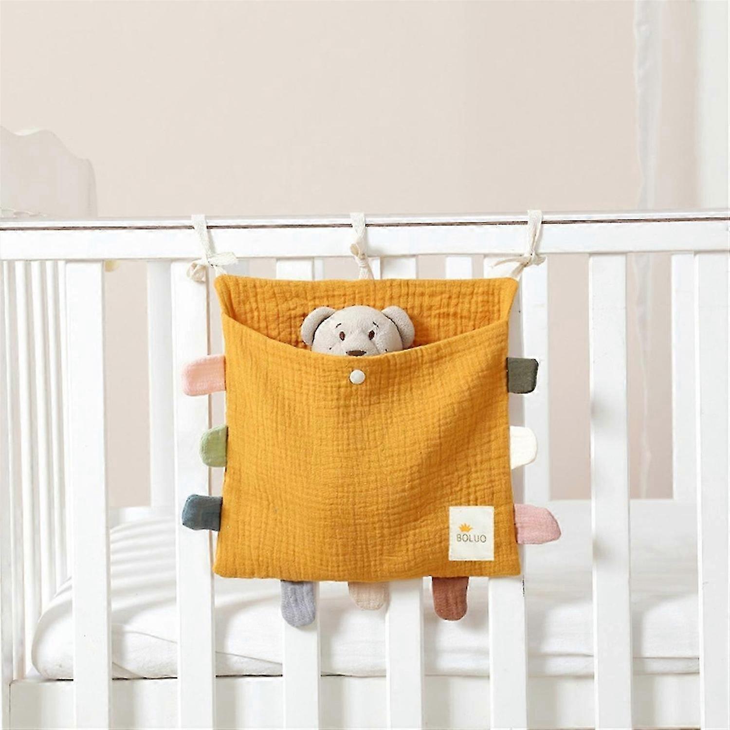 Baby Bed Side Organiser Cotton Bed Storage Bag B