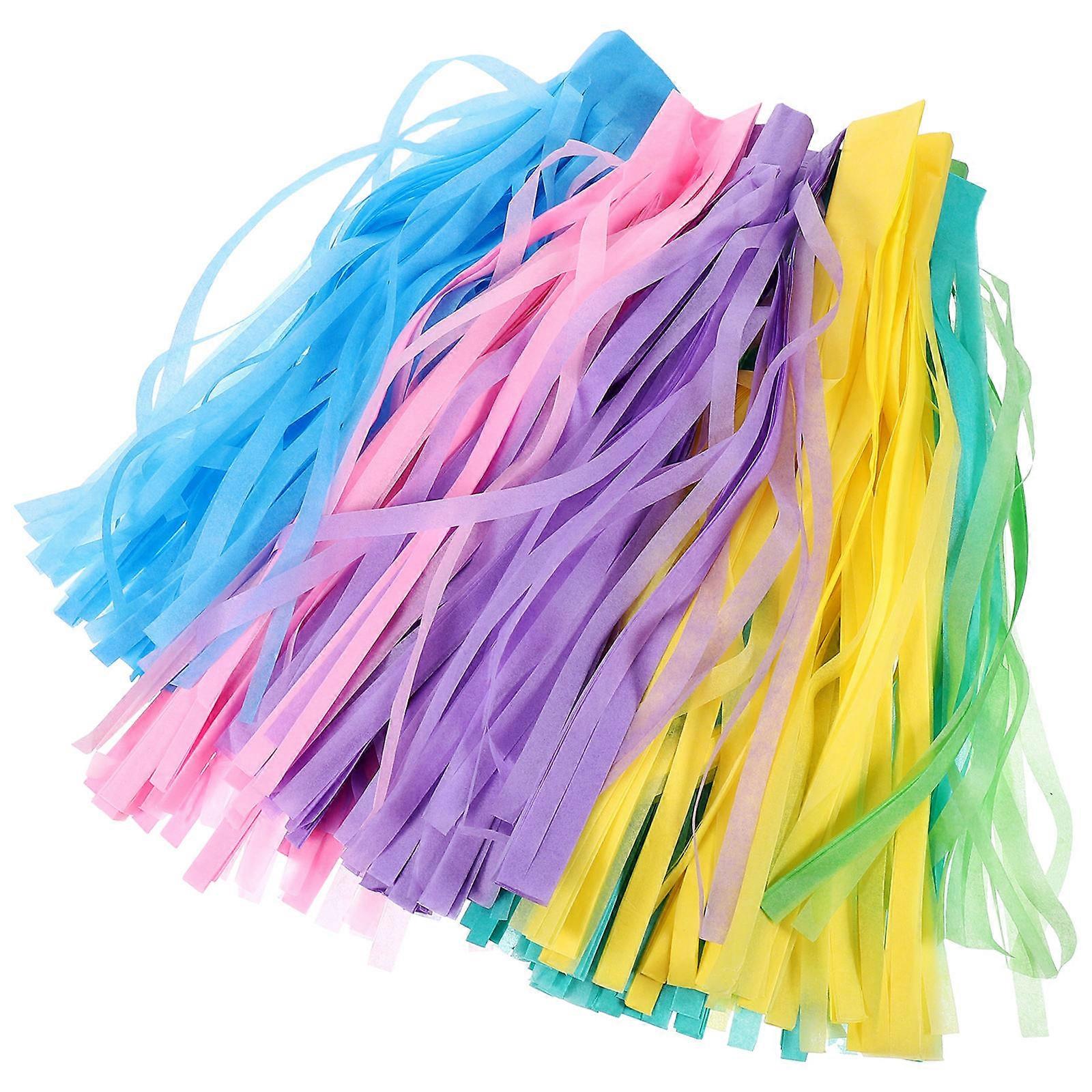 Assorted Color Paper Tassels for Decor 12Sets Party Garland Banner