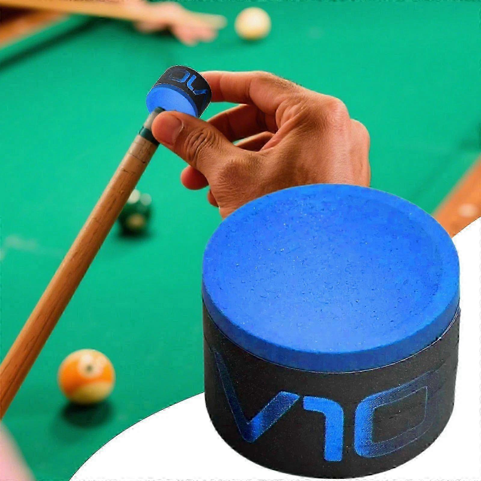 Craie de queue de billard durable pour Taom V10 - Monobloc bleu/vert