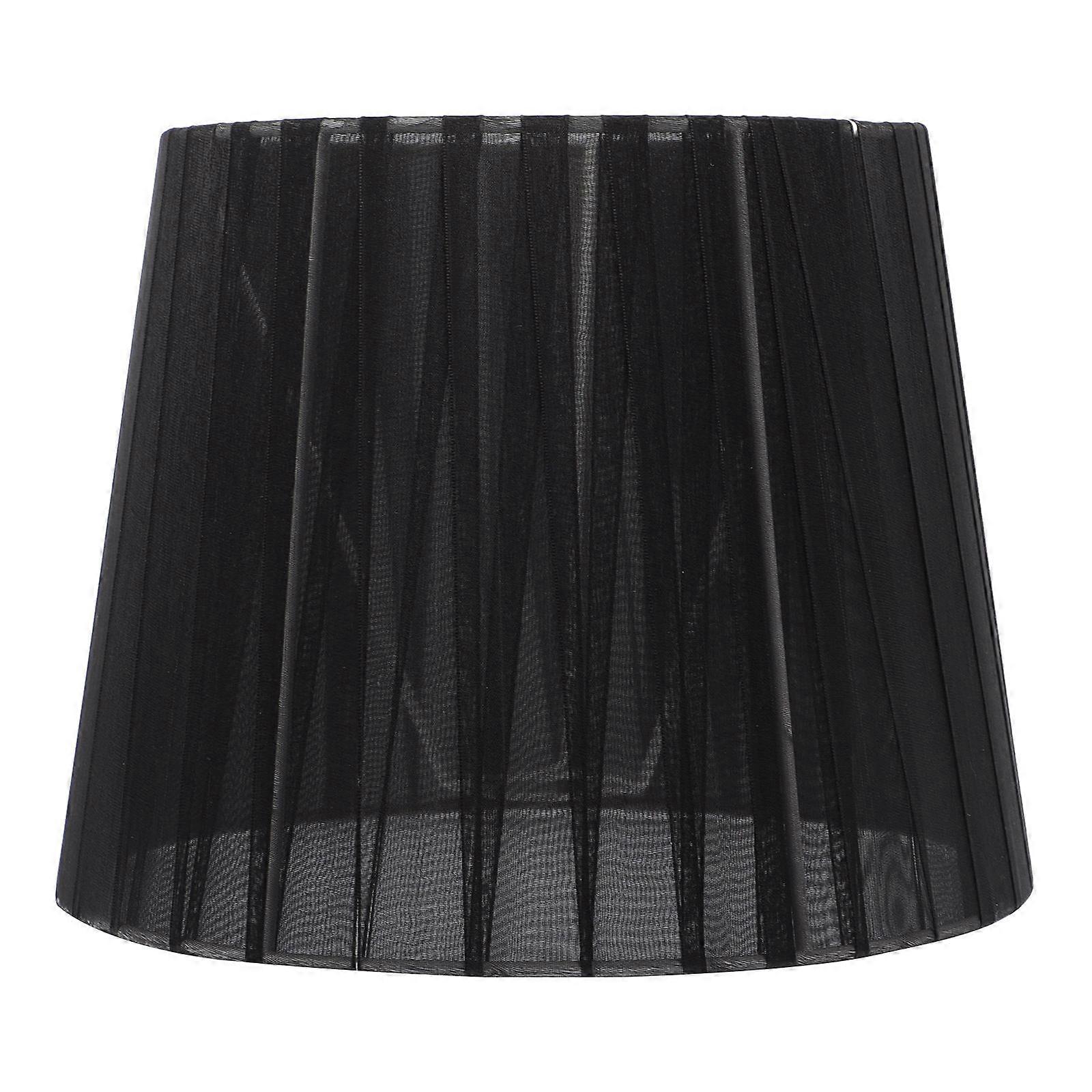 Barrel Lamp Shades Small Lamp Shade for Indoor Lighting 2Pcs Black