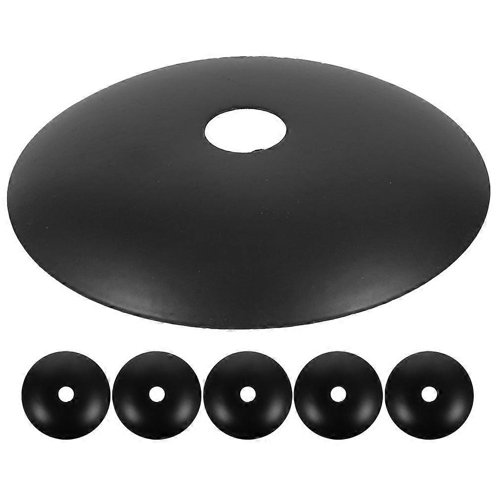 Black Metal Light Fixture Canopy for Ceiling Light with 18Pcs Plates