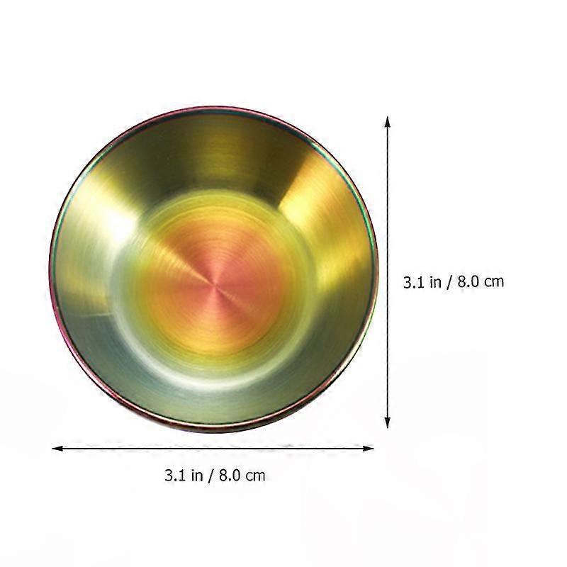 2pcs Appetizer Serving Tray Simple Sauce Dishes Miniature Spice Dish Plate