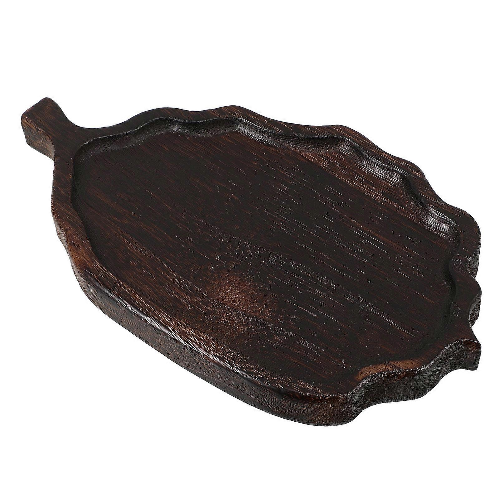 Wooden Retro Tea Tray for Tea Serving with Solid Wood