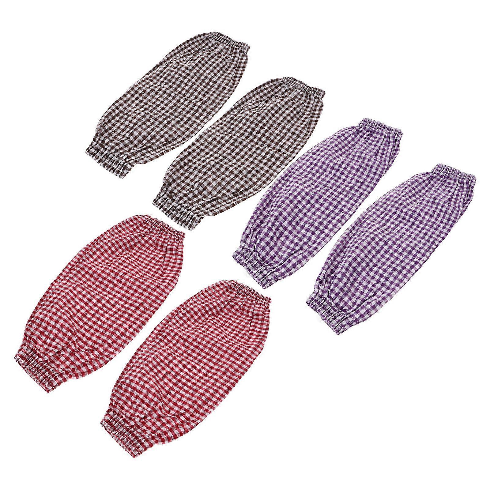 Arm Sleeves Cotton Linen for Washing 15Pairs Set with Assorted Colors