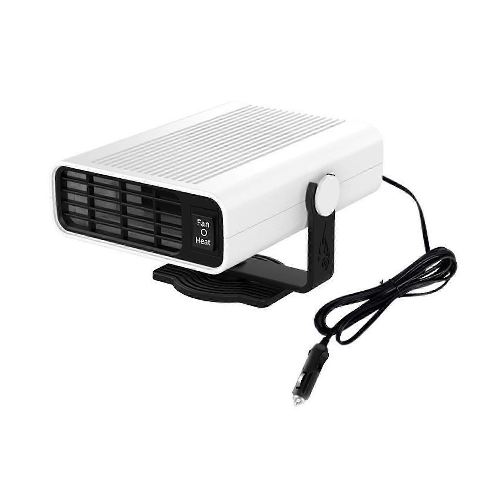Car Heater 12V/120W Portable Heater Fan Windshield Defogger and Defroster 2 in 1 Heating & Cooling Fan with Lighter-Plug