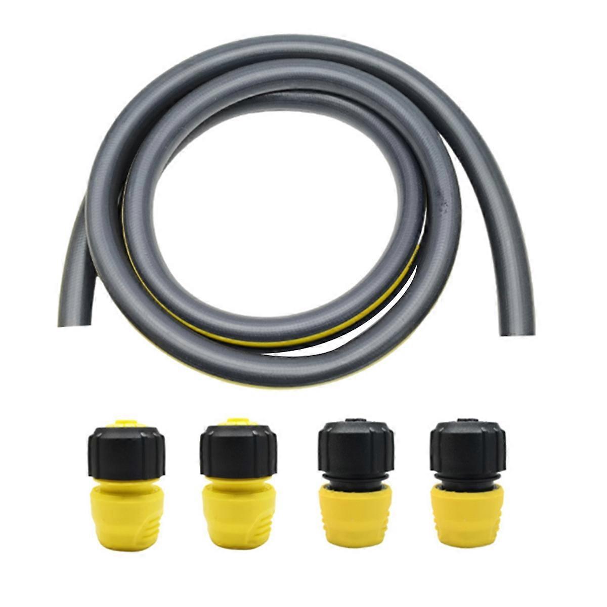 For 3Meter 3/4 Water Inlet Pipe with 4 Water Pipe Connectors Gardening Water Stop Connector Hose