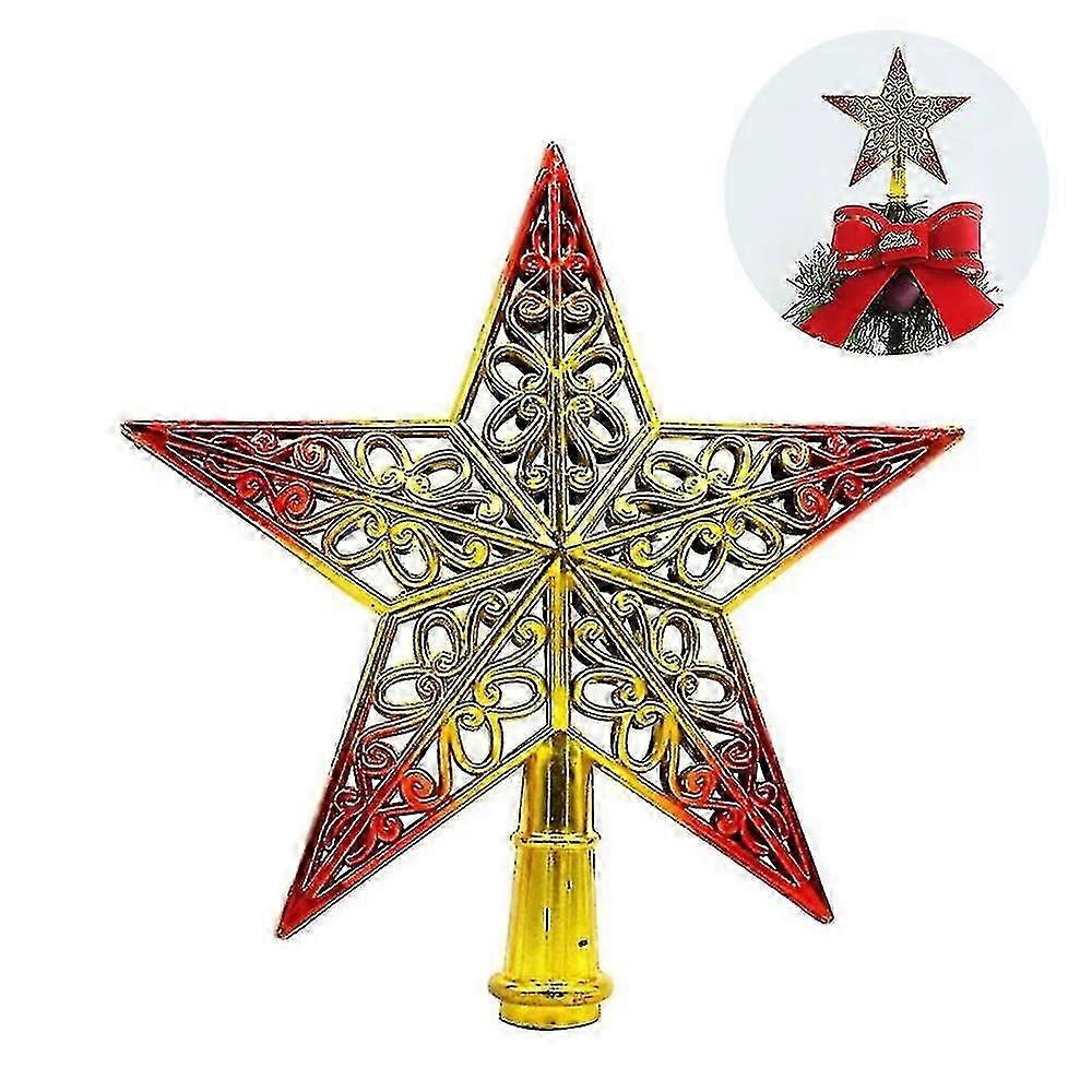 Christmas Tree Topper Star Glittering Xmas Tree Ornament