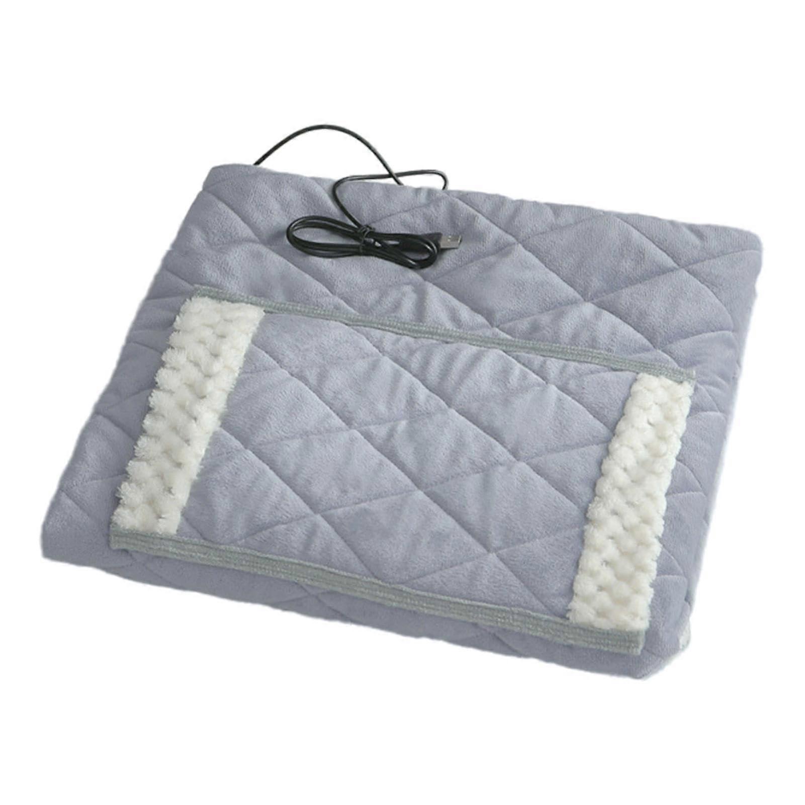 Heated Car Blanket USB Heated Shawl, PlugIn Heated Throw 60x80cm Soft Electric Blanket With Pocket