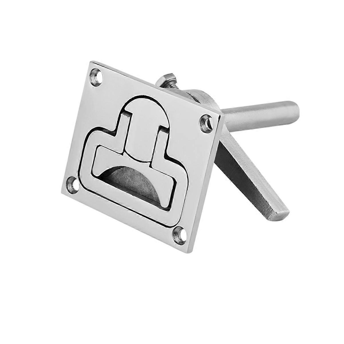 Stainless Steel Boat Floor Lock Hatch Latch Marine Turning Lock Lift Handle Deck Hardware Accessory