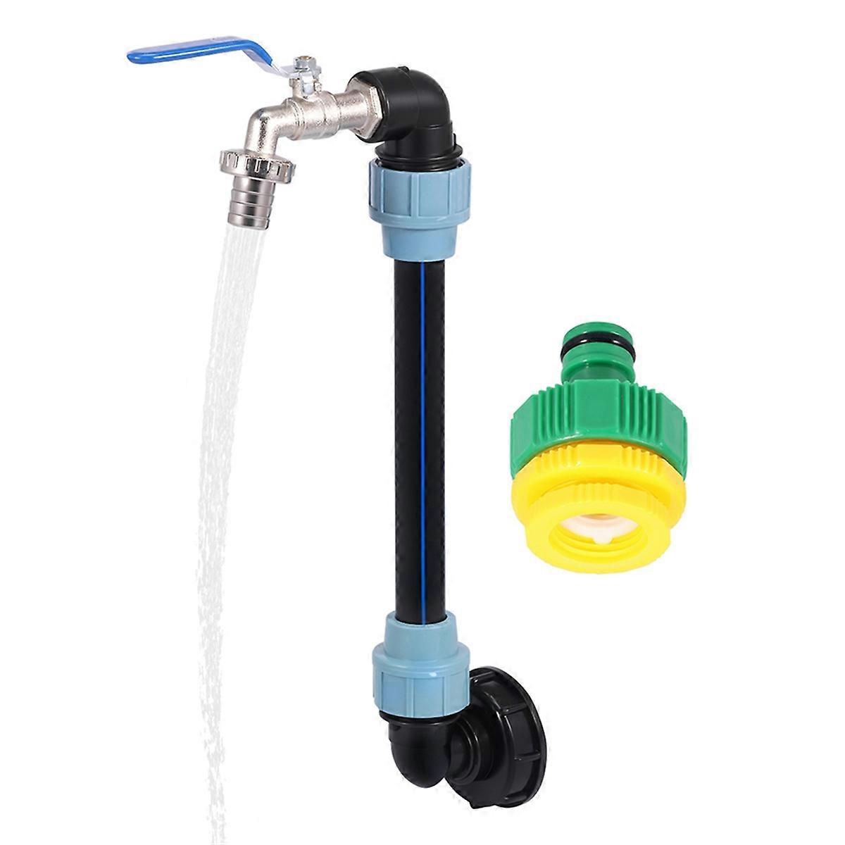 3/4Inch Outlet Tap IBC Adapter Multipurpose Hose Connection S for 1000L IBC Container Rain