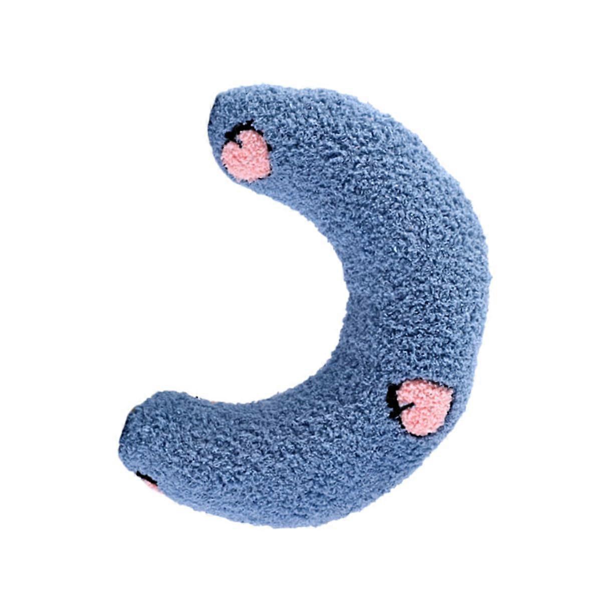 Comfortable Pet Cushion for Dogs and Cats Washable, Reusable Sleeping Pillow With Neck Support, Deep Sleep, Blue