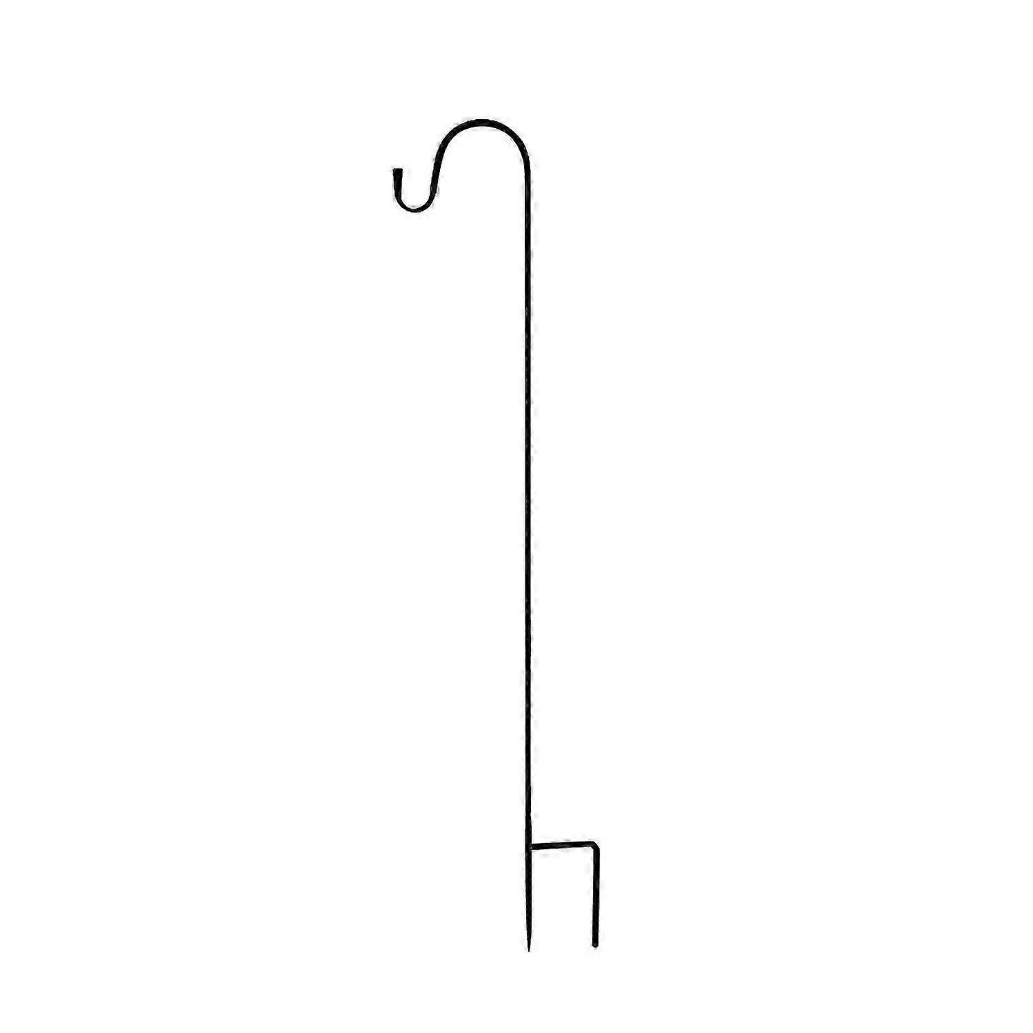 Outdoor Shepherds Hook, 5-Claw Base, Adjustable Height, Rust-Proof Iron