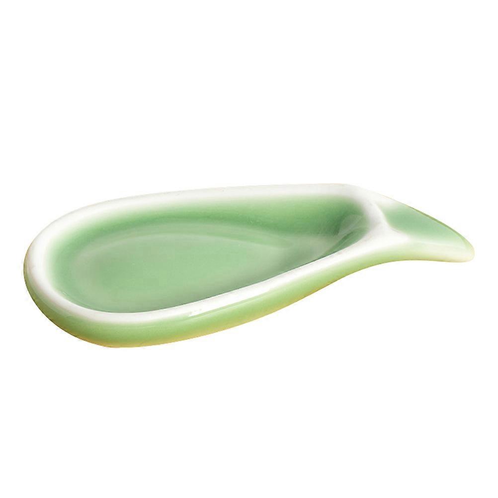 Ceramics Tableware Rest for Spoons Organizer Practical Green