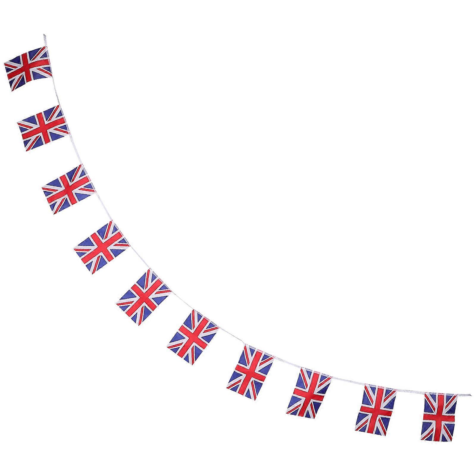 Bunting Banner for Party Decoration 32 Union Jack Flags on 8.5 Meters String