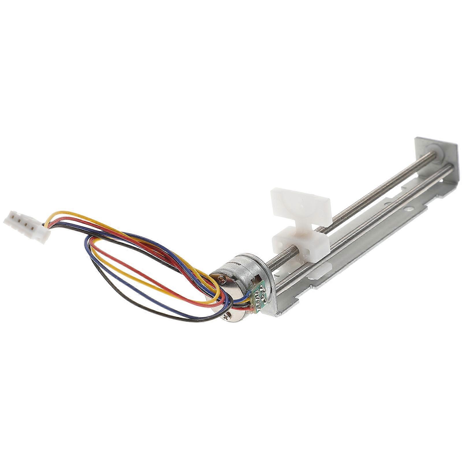 Stepper Motor 80mm Linear Guide Stage Actuator For CNC Router Workshop DIY Projects 3Pcs Silver Bipolar Drive
