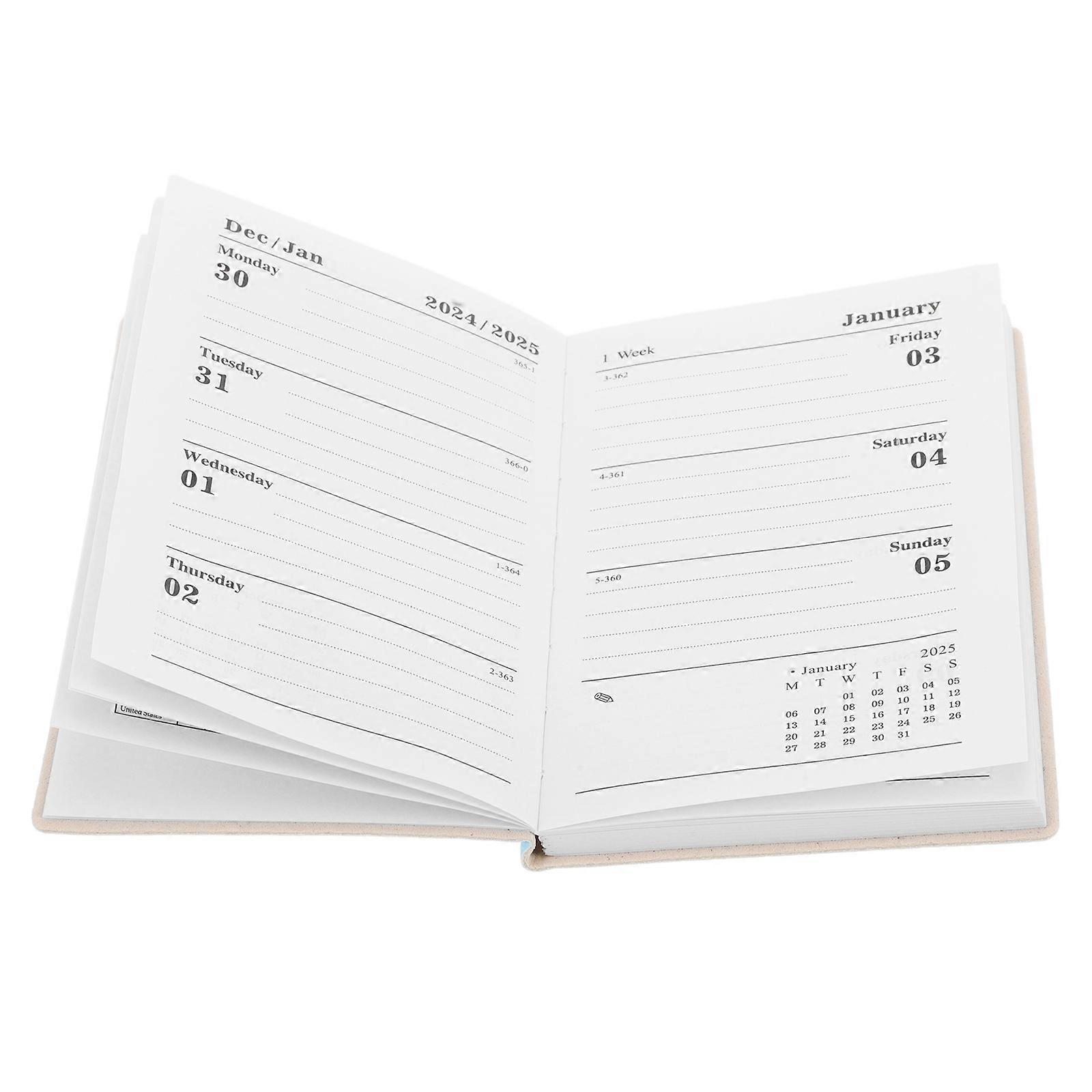 Mini Pocket Planner A7 Size 2Pcs For On-the-go Planning Tracking Important Dates Designed For Professionals
