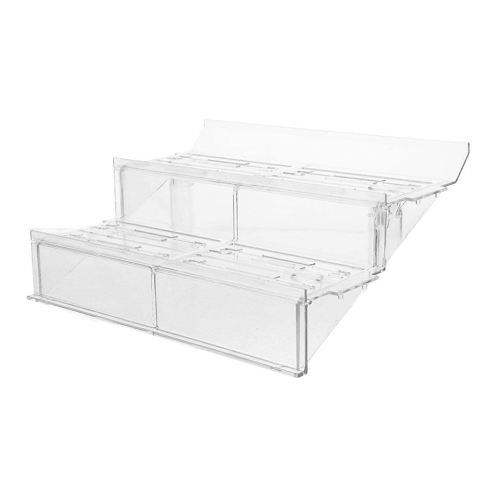 Plastic 2 Tier Display Stand for Fruits and Vegetables with 2Pcs