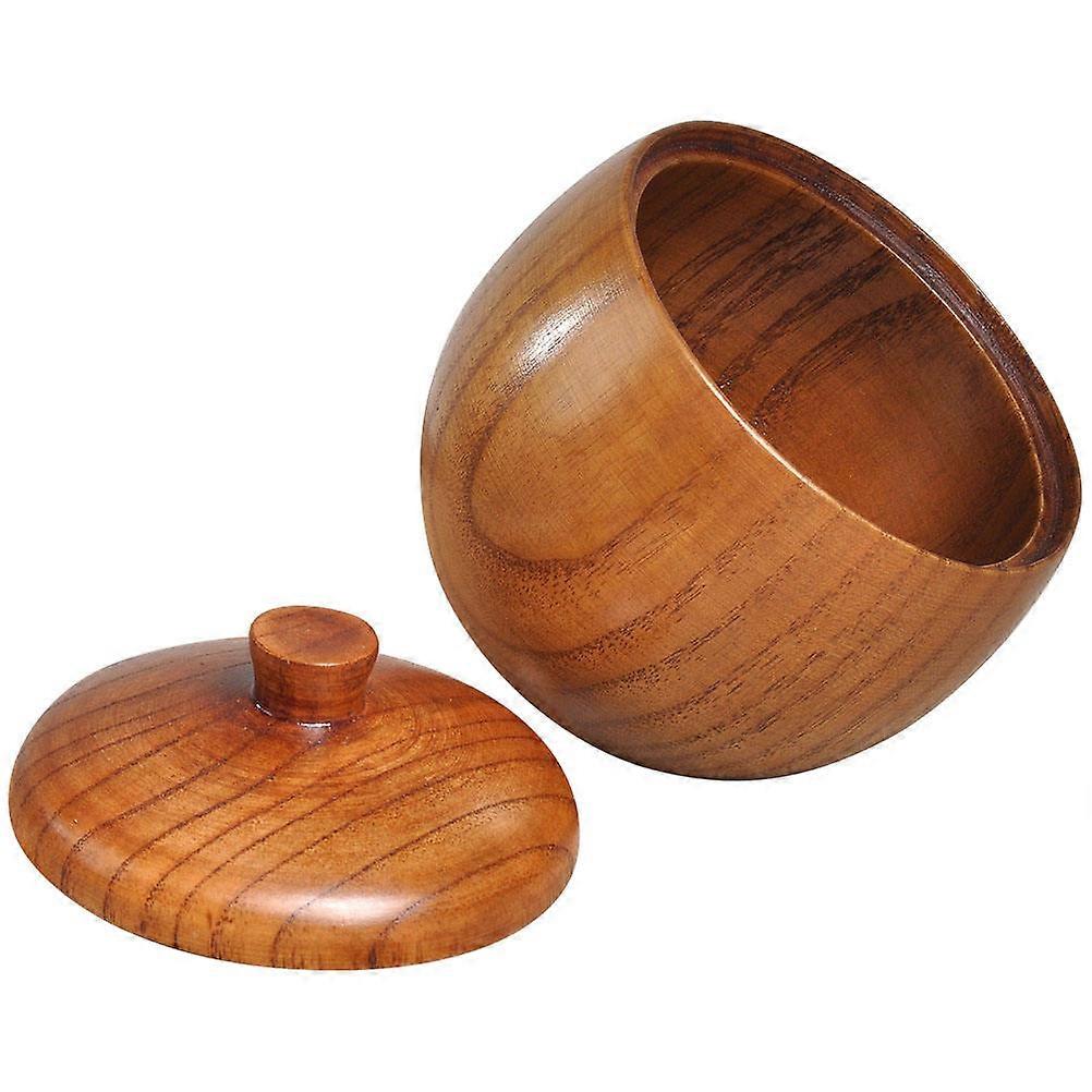 Household Condiment Server Wooden Seasoning Box for Storage 2Pcs
