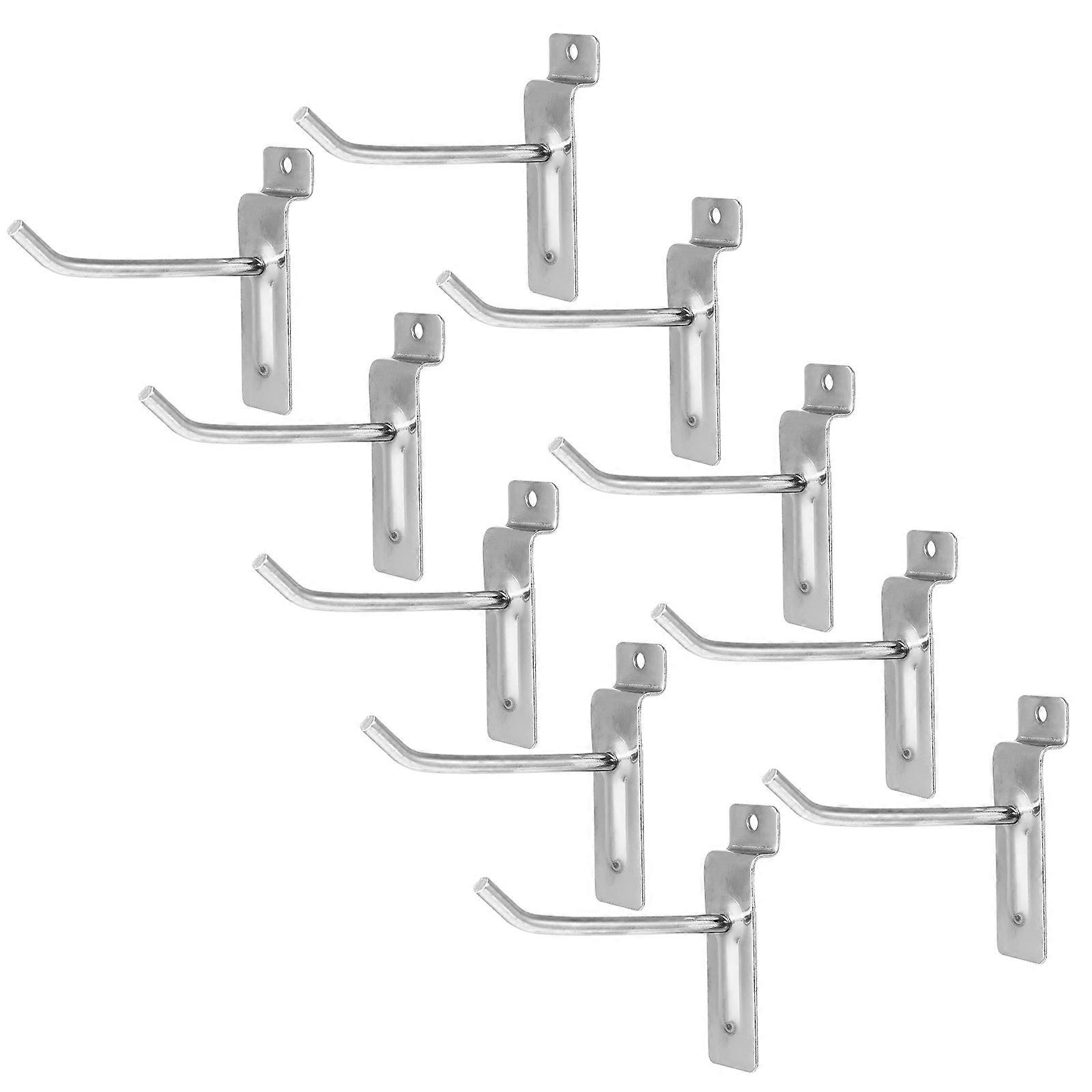 Store Hooks Iron Hooks for Organizing Tools 20Pcs Silver