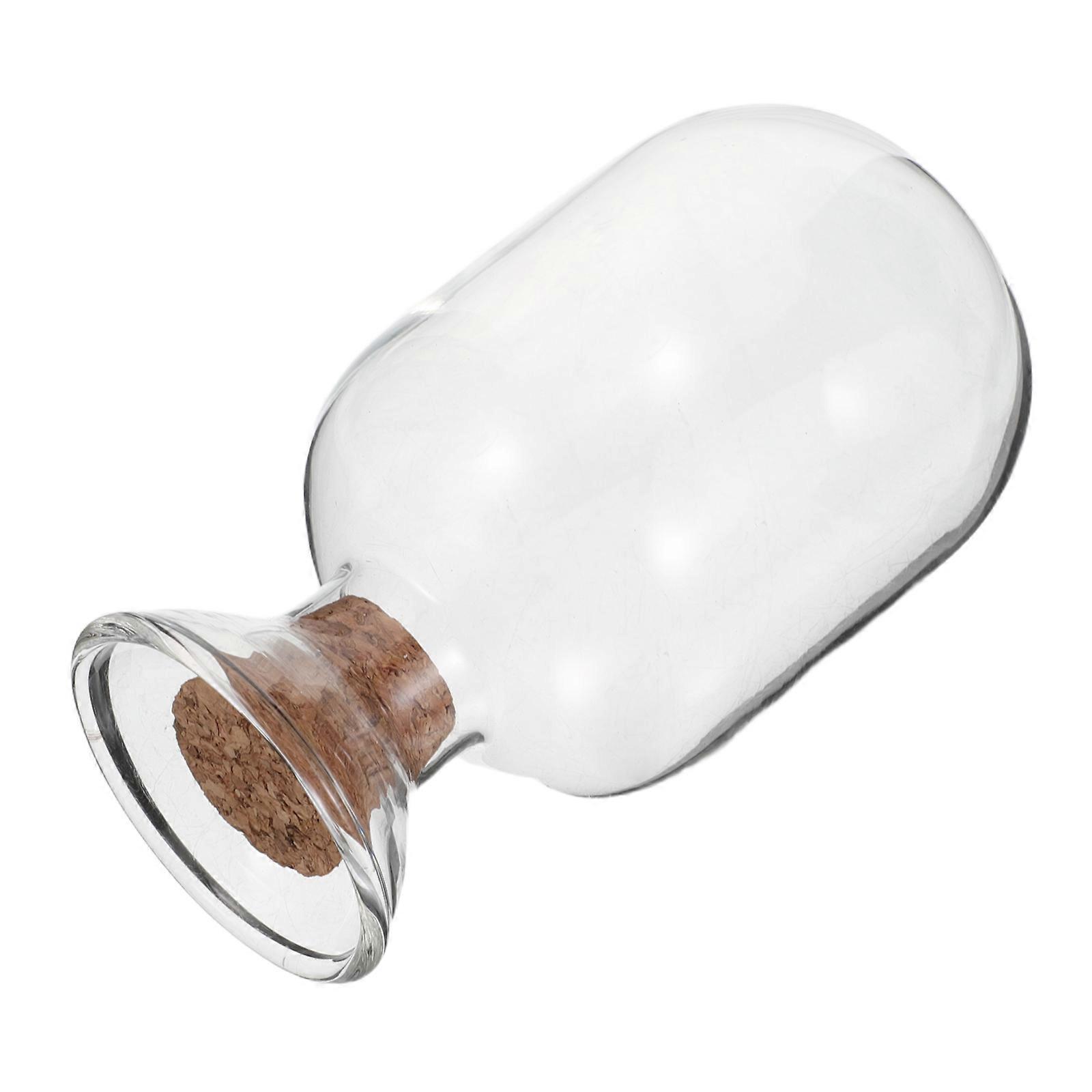 Candle Display Bottle Match Cloche Jar for Storage 3Pcs Glass Set